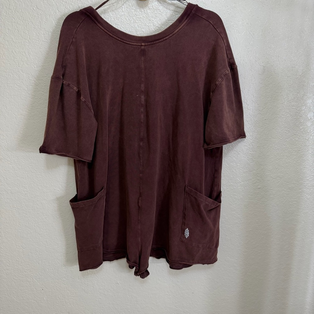New Free People x FP Movement hot shot tee romper - Picture 3 of 11